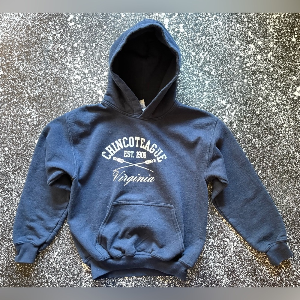 Chincoteague Virgina Beach Summer Vacation Hoodie Youth Small